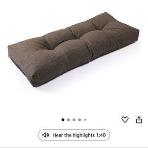 Brown Tufted Cushion